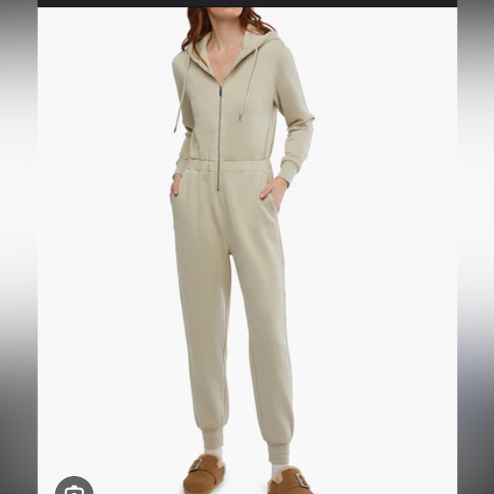 WeWoreWhat Sweat Jumpsuit in Cream